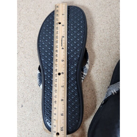 Vionic Tide II Womens‎ Black-White Toe Post Stylish Flip Flop Flats Zebra - Picture 14 of 14